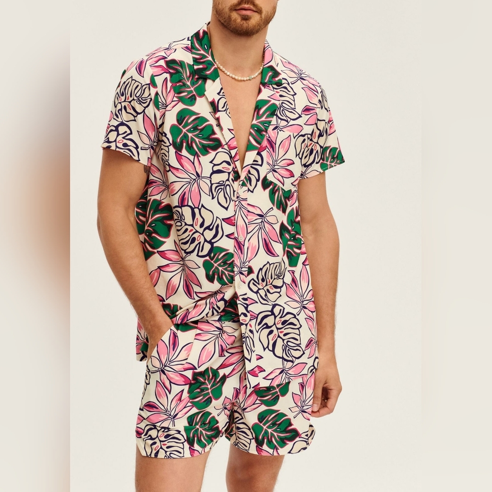 7. NWT SER.O.YA MALIBU SHIRT IN WHITE TROPICAL